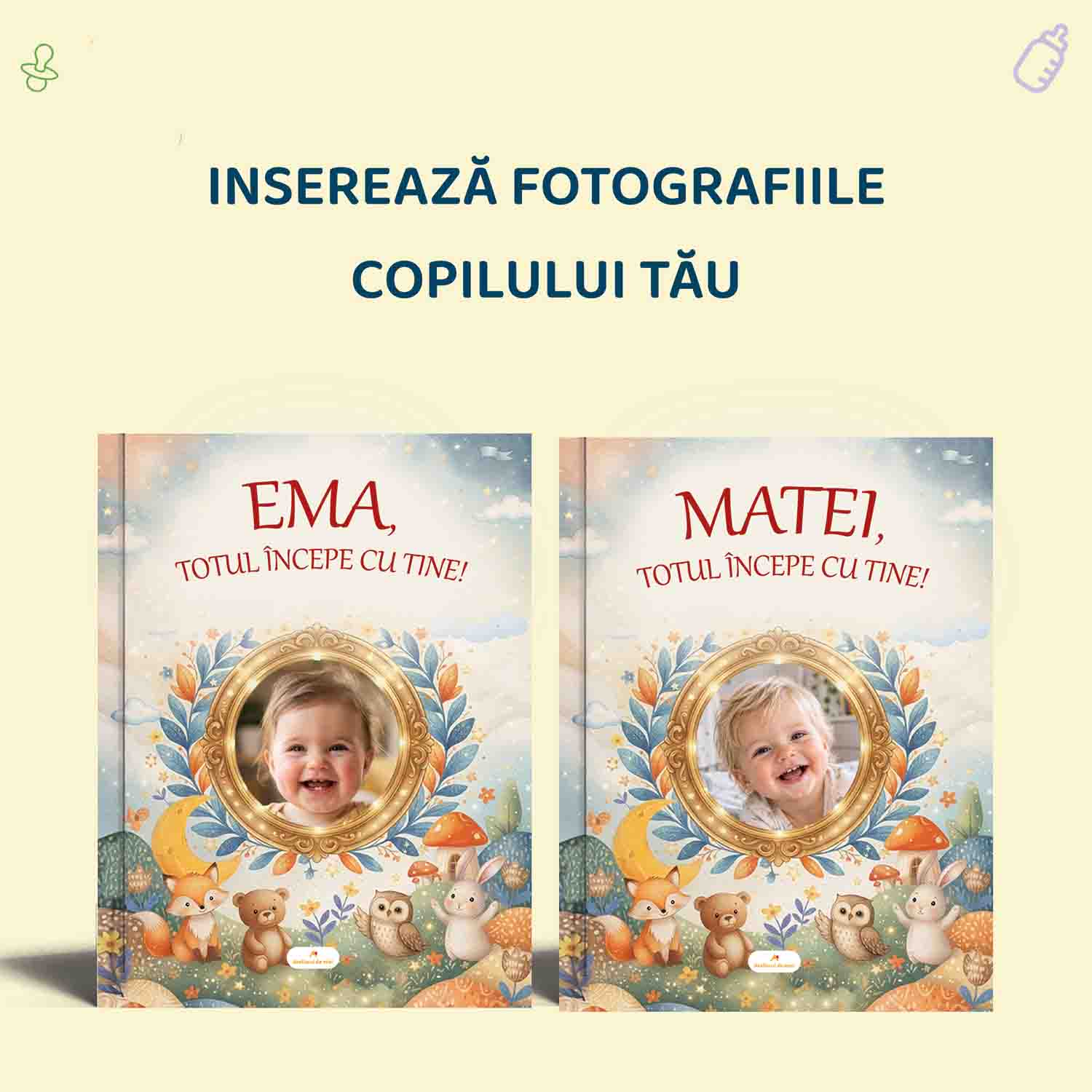 Carte personalizată bebeluși